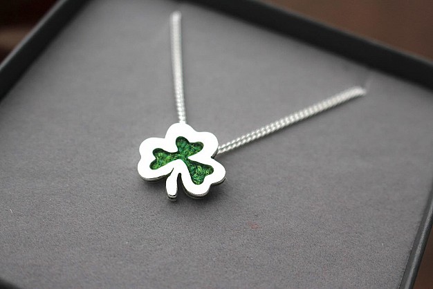 Sterling Silver and Harris Tweed - Approx 20mm with an 18inch chain 