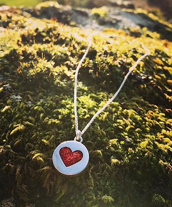 Sterling Silver- approx 20mm with an 18inch chain