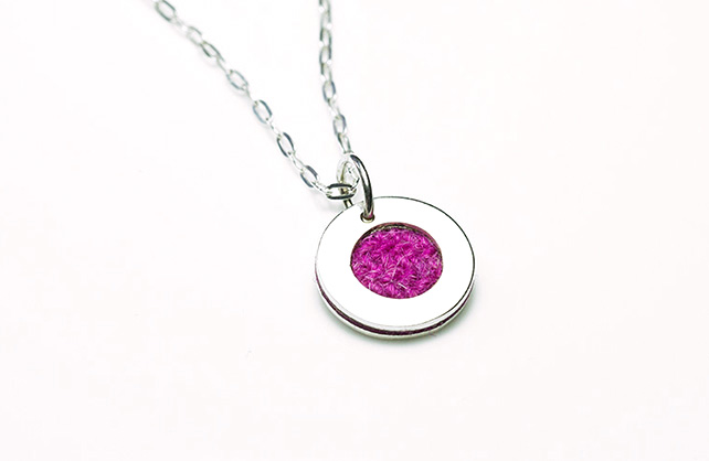 Sterling silver - 18inch chain - 15mm round